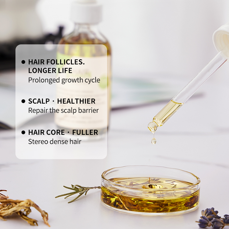 Thuốc mọc tóc thảo dược Syulli với hương thảo & bạc hà | 8 chiết xuất thực vật | Điều trị da đầu | Bán buôn & OEM