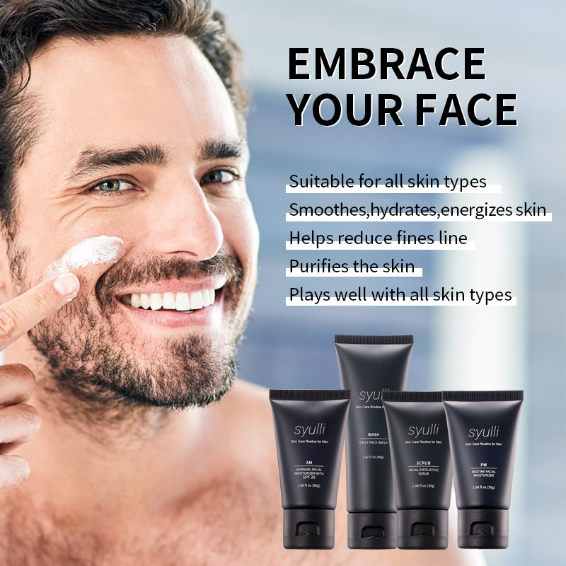 Nhãn Hiệu Riêng Bộ Điều Trị Mụn Hữu Cơ Tự Nhiên Vệ Sinh Hàng Ngày Dưỡng Ẩm Chống Ance Bộ Chăm Sóc Da Nam Quà Tặng & Bộ Du Lịch