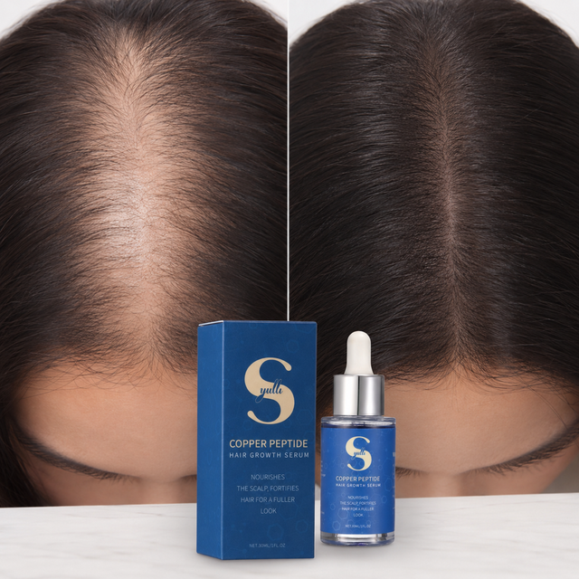 Syulli 1% Copper Peptide Huyết Thanh Tăng Trưởng Tóc, Chống Rụng Tóc, Hỗn Hợp Dầu Hạt Thực Vật, 1Ml X 55